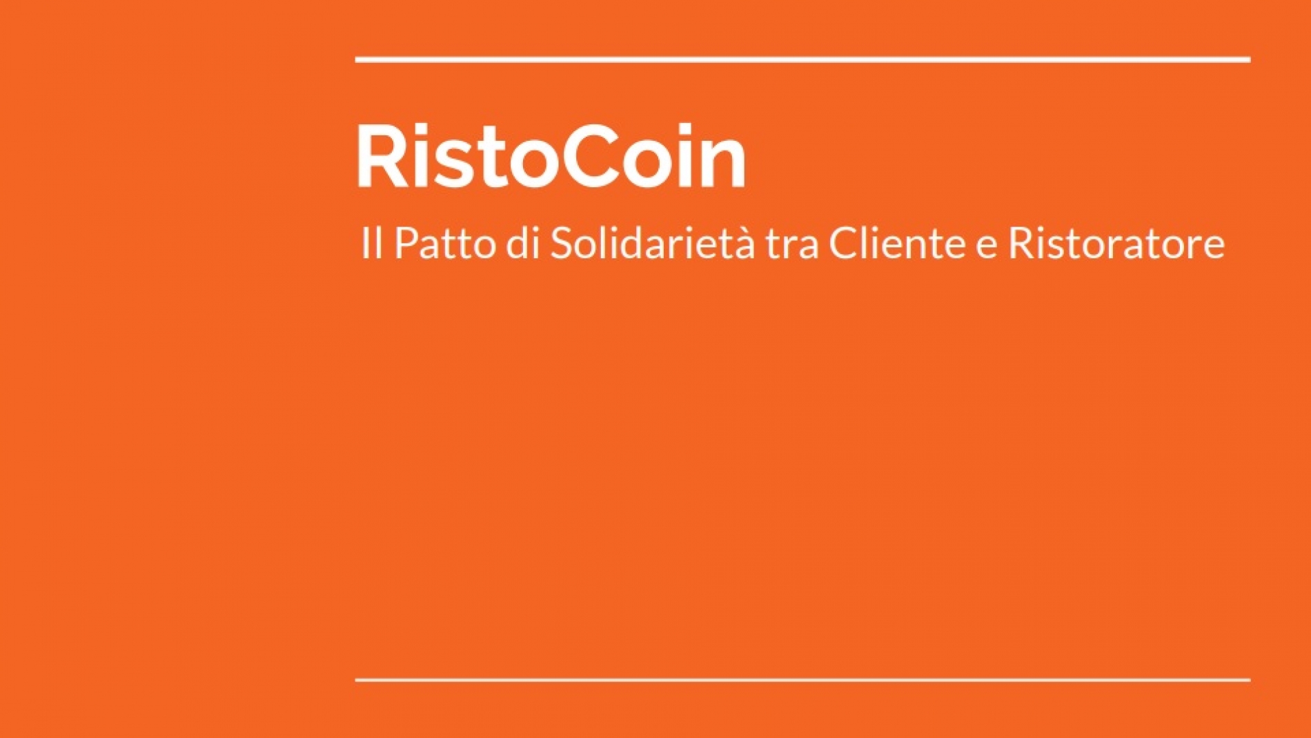 RistoCoin, la moneta virtuale che è una promessa di normalità per i ristoratori | The Food Makers